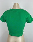 Subtitled Crop Top - M