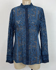 Blue Illusion Blouse - S