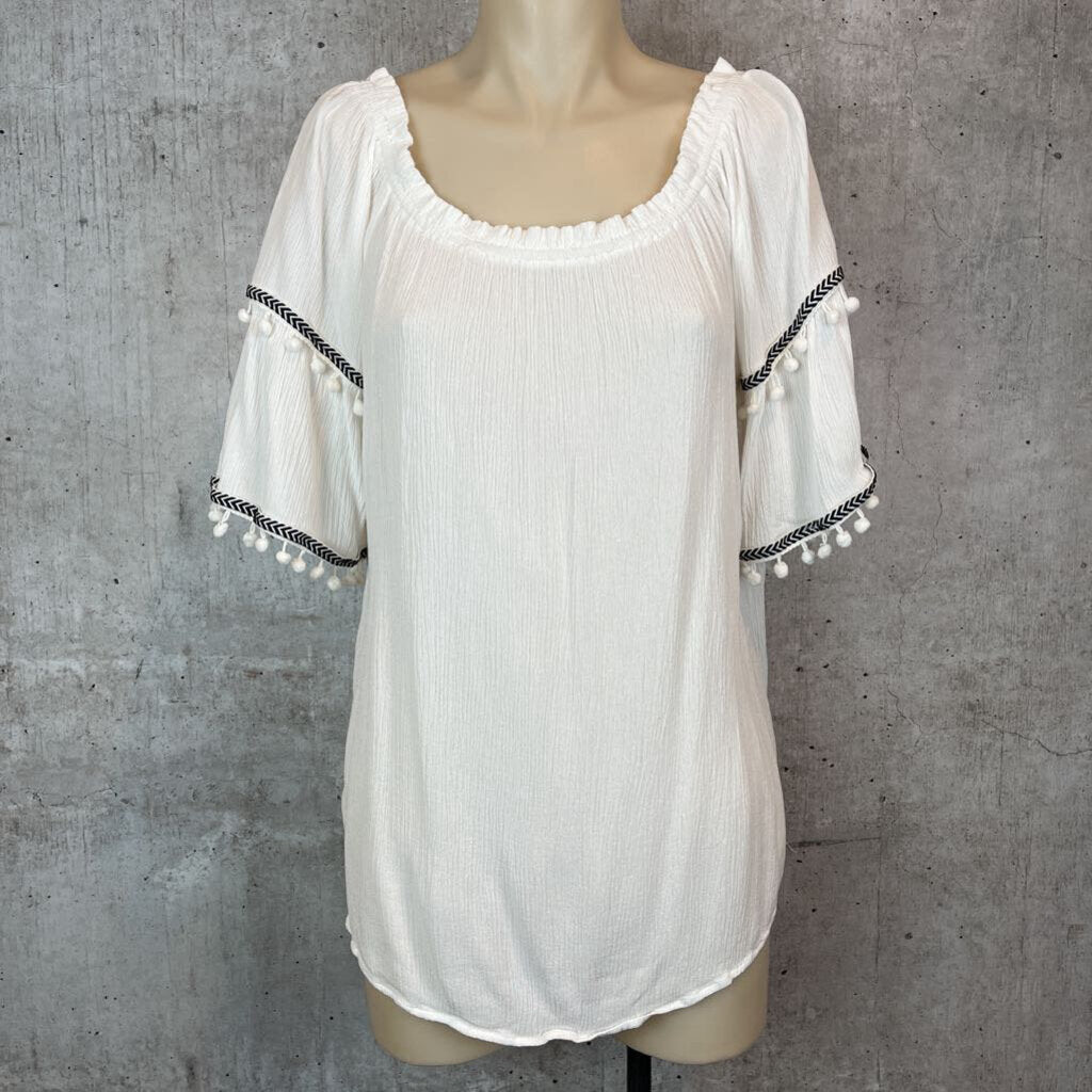 Coverstitched Top - L
