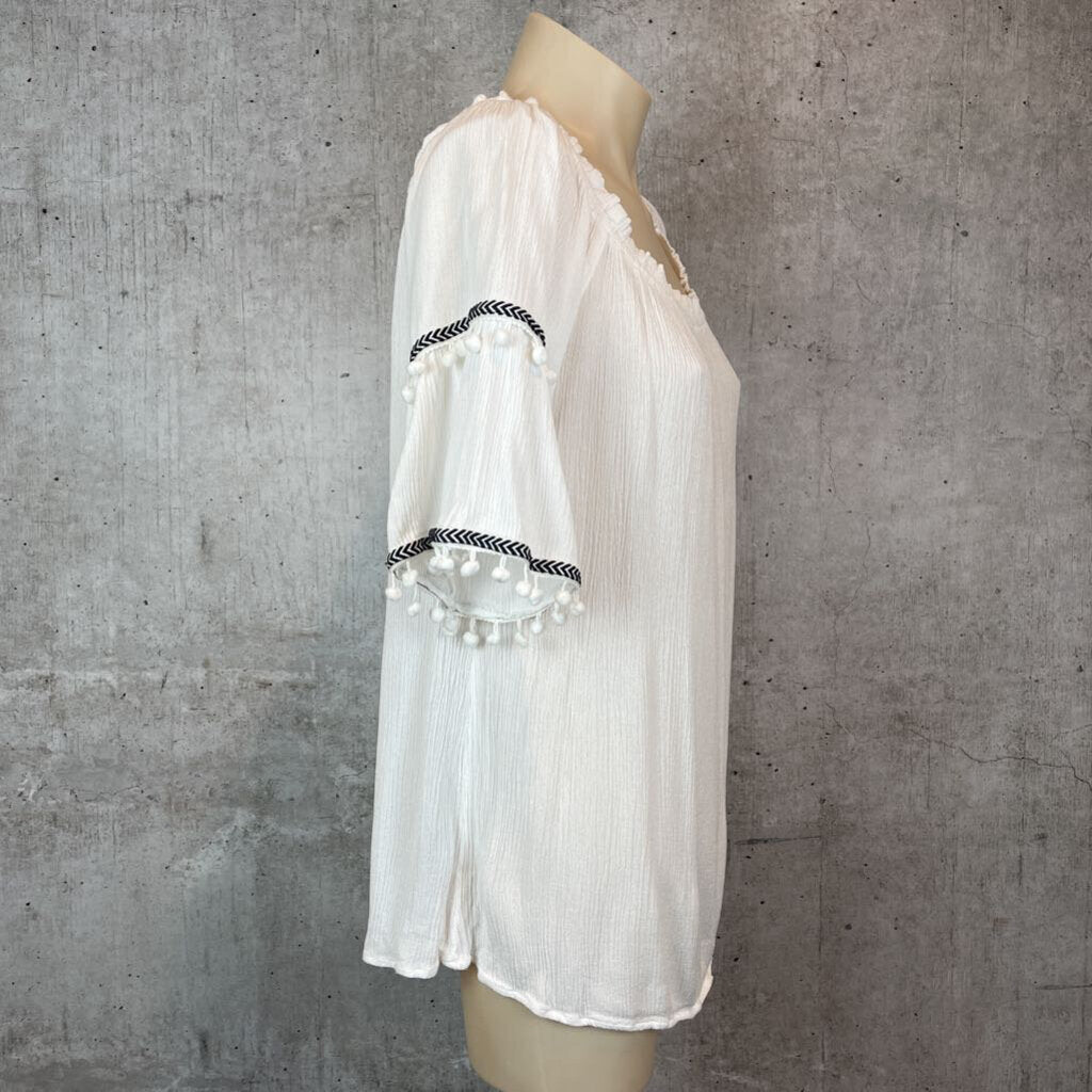 Coverstitched Top - L