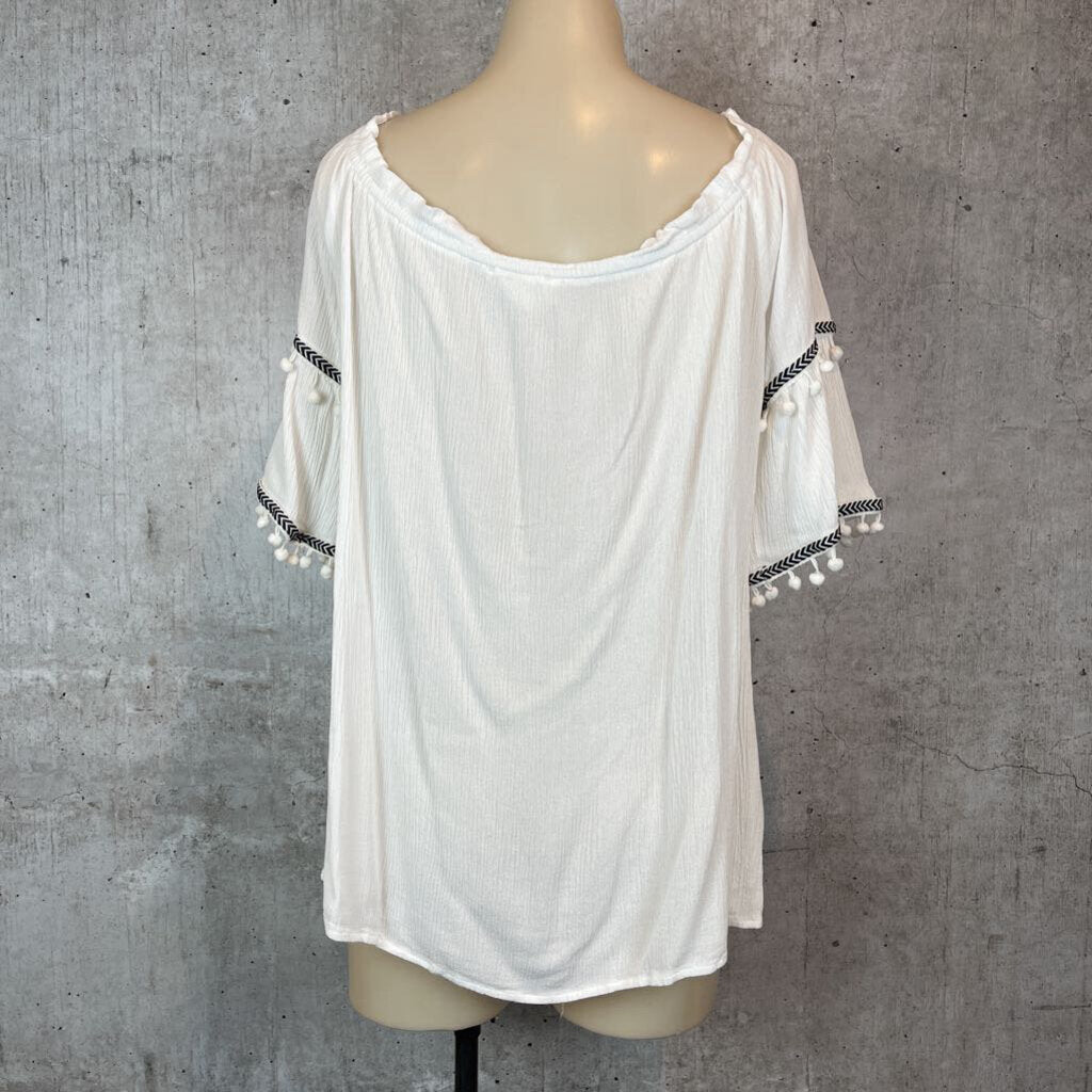Coverstitched Top - L