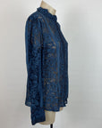 Blue Illusion Blouse - S